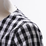 子ども用 子ども服 キッズ服 ベビー服 ワンピース 長袖 短め ショート丈 ミニ丈 ラウンドネック フリル フレア風 ギンガムチェック 黒 ブラック レッド 赤 可愛い 女の子 ガーリー 春 夏 秋 カントリーチック 森ガール ナチュラル オシャレ お出掛け お散歩 80 85 90 100 110 プレゼント ギフト オソロイコーデ ふたごコーディネート