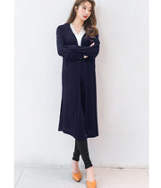 カーディガン 薄手 ロングカーデ レディース 長袖 夏 春 ボタンなし 羽織 トッパーカーディガン 冷房避け 冷え対策 日焼け対策 サイドスリット 無地 ブラック グレー ネイビー ワイン