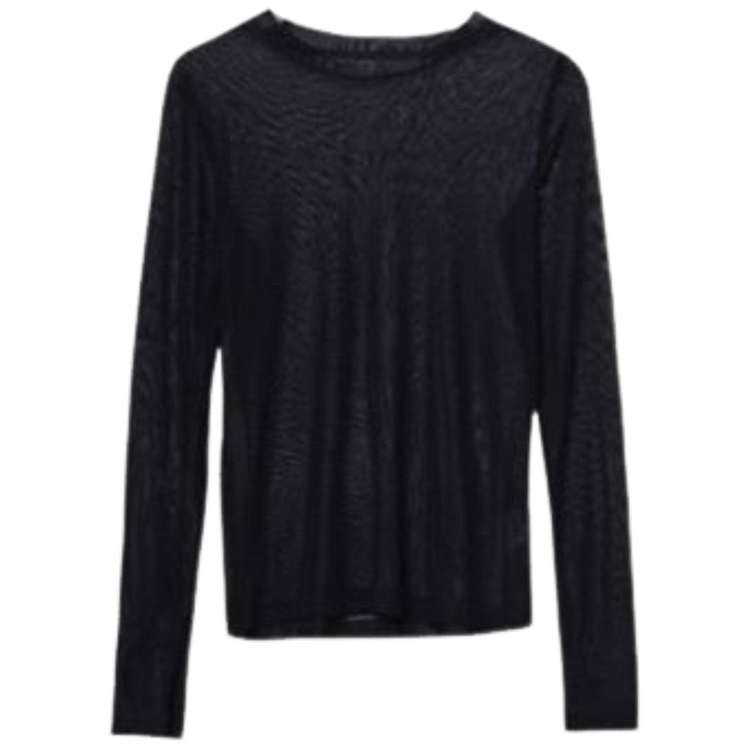 Tシャツ 長袖 ロングTシャツ カットソー レディース 女性 トップス インナー 薄手 ラウンドネック 重ね着 無地 単色 シンプル 着回し 婦人服
