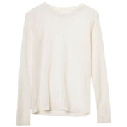 Tシャツ 長袖 ロングTシャツ カットソー レディース 女性 トップス インナー 薄手 ラウンドネック 重ね着 無地 単色 シンプル 着回し 婦人服