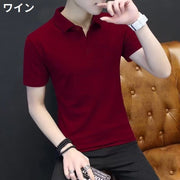 ポロシャツ 半袖 メンズ 大きいサイズ トップス Tシャツ カットソー スポーツ ビジネス ゴルフウェア 夏服 無地 シンプル