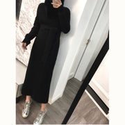 ニットワンピース ワンピース レディース 女性 長袖 ロング丈 タートルネック リブニット あったか 暖かい 無地 シンプル 単色 お洒落 お出かけ 普段使い 秋冬 婦人用
