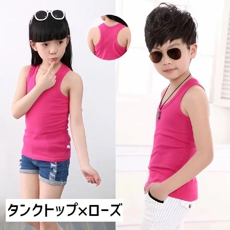 タンクトップ 子供服 男の子 女の子 キャミソール ガール 商品画像5