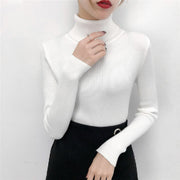 リブニット セーター タートルネック レディース 婦人服 トップス 長袖 無地 シンプル タイト フィット スリム おしゃれ かわいい 着回し 大人女子 普段使い オフィスファッション 通勤 通学