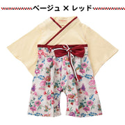 袴ロンパース ベビー服 子供服 男の子 女の子 カバーオール 初節句 ひな祭り お宮参り  お食い初め 七五三 お正月 和服 出産祝い 着物 100日祝い 子供の日