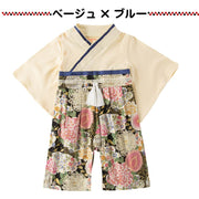 袴ロンパース ベビー服 子供服 男の子 女の子 カバーオール 初節句 ひな祭り お宮参り  お食い初め 七五三 お正月 和服 出産祝い 着物 100日祝い 子供の日