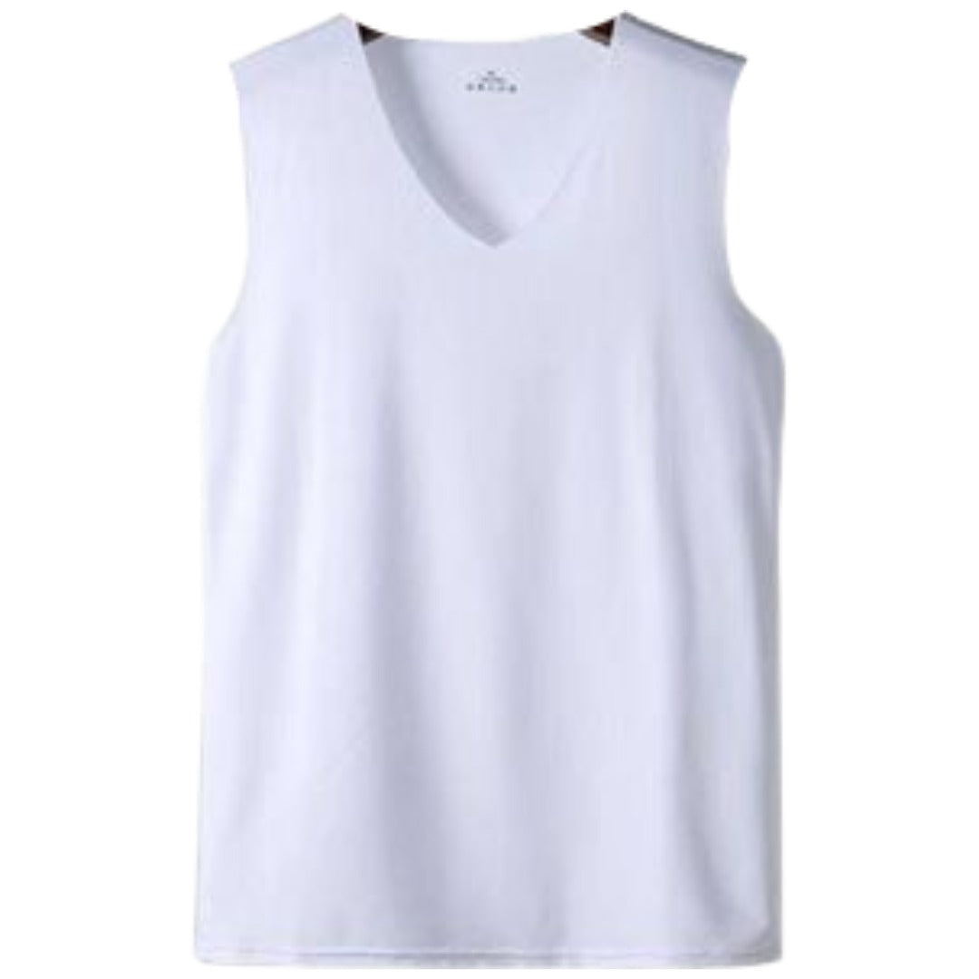 タンクトップ メンズ トップス インナーシャツ ノースリーブ Vネック シームレス 響きにくい 無地 単色 シンプル 肌着 男性用 大きいサイズあり カジュアル デイリー M L XL 2XL 3XL