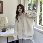 カーディガン ニット レディース トップス 羽織 上着 長袖 Vネック ドロップショルダー シンプル おしゃれ かわいい 前開き 女性 あったか