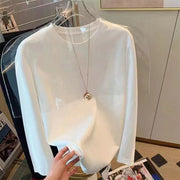 長袖Tシャツ カットソー 男女兼用 ユニセックス メンズ 男性 レディース 女性 大きいサイズ ロング ラウンドネック シンプル おしゃれ