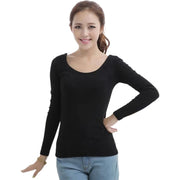 長袖Tシャツ ロングＴシャツ カットソー レディース 女性用 婦人用 トップス 大きいサイズあり プルオーバー Ｖネック 無地 単色 ブラック ホワイト シンプル カジュアル かわいい おしゃれ 定番 普段着 デイリー 黒 白