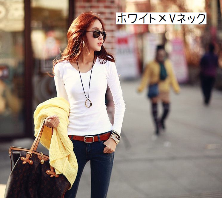 長袖Tシャツ ロングＴシャツ カットソー レディース 女性用 婦人用 商品画像5