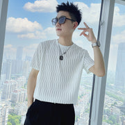 Tシャツ カットソー 半袖 大きいサイズ メンズ トップス クルーネック ラウンドネック かっこいい おしゃれ シンプル 無地 黒 白