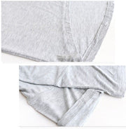 長袖カットソー ロングTシャツ レディース 女性 トップス 婦人服 長袖 ラウンドネック ゆるシルエット 薄め 軽量 無地 単色 シンプル 体系カバー 着回し 合わせやすい カジュアル お洒落 可愛い お出かけ 普段使い デイリー