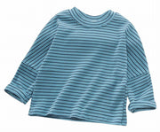 Tシャツ ロンT カットソー 長袖 クルーネック ドロップショルダー ボーダー柄 子供服 キッズ トップス カジュアル 定番 着まわし ヘビロテ バイカラー ツートンカラー 女の子 男の子 女児 男児 子供用 子ども服 こども服 80cm 90cm 100cm 110cm 120cm 130cm