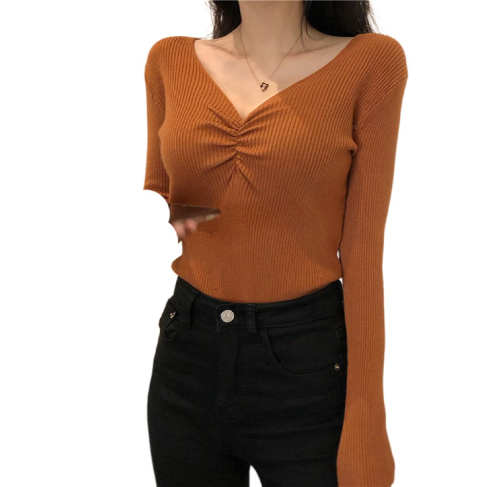 カットソー 長袖 ロングＴシャツ レディース 女性 トップス キャラメル バリエーション画像