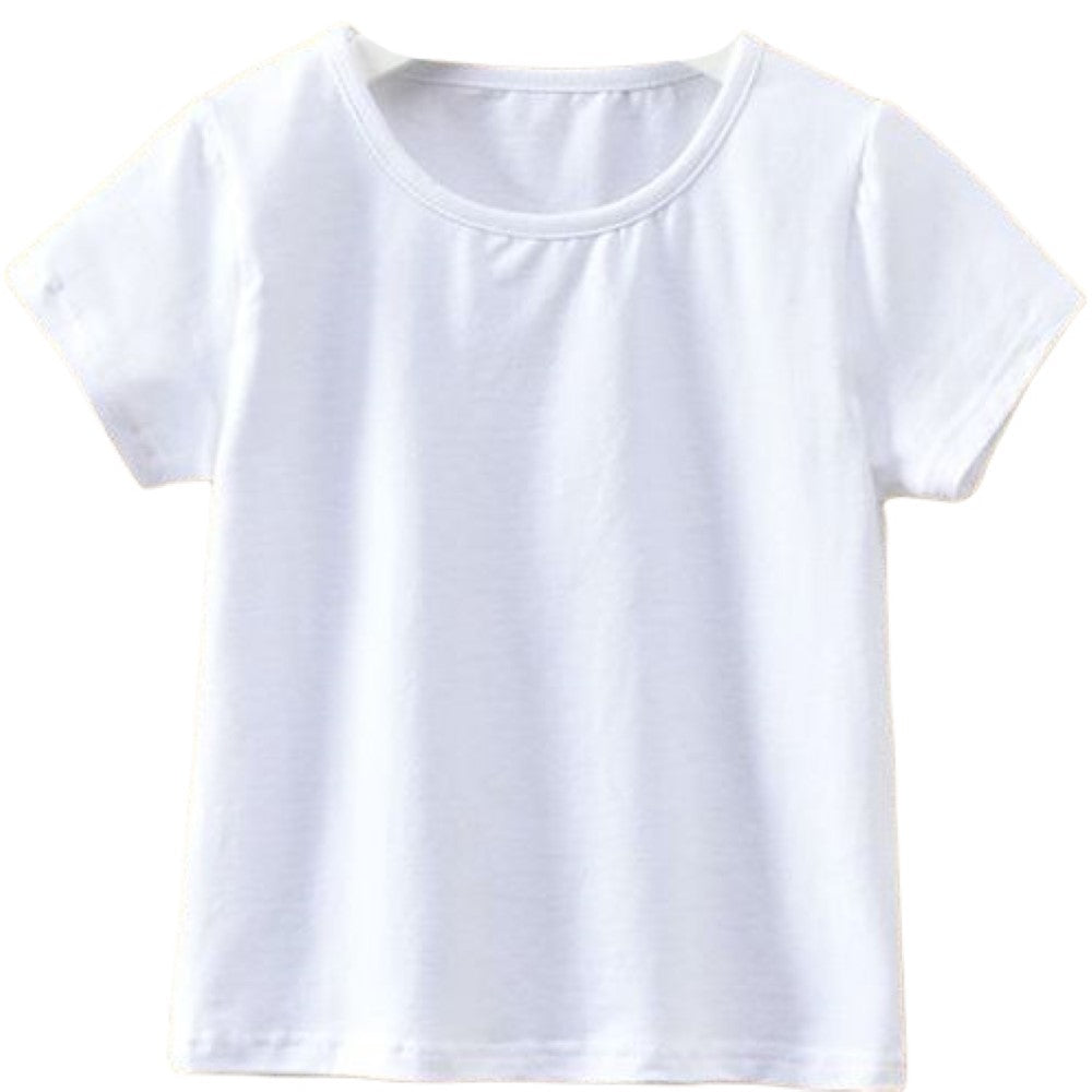カットソー Tシャツ 半袖 トップス キッズ ベビー ホワイト×シンプル バリエーション画像