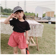 Tシャツ トップス カットソー 半袖 キッズ 子ども 子供服 ベビー 女の子 男の子 女児 男児 ガール ジュニア クルーネック 無地 シンプル カジュアル おしゃれ かわいい 春 夏 幼児 幼稚園 保育園 通園 通学 白 黒 黄 緑 青 ビビッド パステル くすみ 重ね着 カラバリ豊富 カラフル 衣装 イベント お揃い