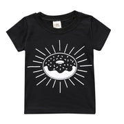 Tシャツ キッズ ベビー 男の子 女の子 トップス プルオーバー 半袖 クルーネック スワン マカロン ドーナツ 自転車 ナシ ボーダー おしゃれ かわいい カジュアル ラウンドネック 丸首 プリント 男児 女児 赤ちゃん 子供服
