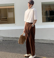 カットソー Tシャツ メンズ 男性 トップス 半袖 5分袖 ハイネック 無地 単色 シンプル カジュアル 着回し 合わせやすい 大きいサイズあり お洒落 お出かけ 普段使い 紳士服