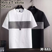 Tシャツ カットソー シャツ 半袖 トップス メンズ 男性 紳士 ラウンドネック ユニセックス デイリー カジュアル クルーネック 涼し気 爽やか おしゃれ シンプル