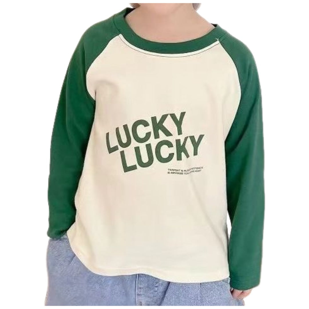 長袖カットソー 長袖Tシャツ ラグラン キッズ ベビー ジュニア トップス 男の子 女の子 おしゃれ かっこいい かわいい シンプル 兄弟 姉妹 お揃い おそろい カジュアル 緑 紺 黒