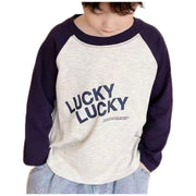 長袖カットソー 長袖Tシャツ ラグラン キッズ ベビー ジュニア トップス 男の子 女の子 おしゃれ かっこいい かわいい シンプル 兄弟 姉妹 お揃い おそろい カジュアル 緑 紺 黒