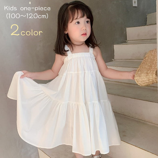 キャミソールワンピース サマーワンピース サマードレス キッズ 子供服 子ども服 商品画像
