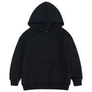パーカー 子供服 キッズ ジュニア ベビー 男の子 女の子 トップス 長袖 プルオーバー 裏起毛 無地 フード付き ポケット カジュアル シンプル 可愛い おしゃれ あったか 暖かい 防寒 着回し力 単色 秋服 冬服 通園 通学