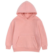 パーカー 子供服 キッズ ジュニア ベビー 男の子 女の子 トップス 長袖 プルオーバー 裏起毛 無地 フード付き ポケット カジュアル シンプル 可愛い おしゃれ あったか 暖かい 防寒 着回し力 単色 秋服 冬服 通園 通学