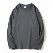長袖Tシャツ ロングTシャツ カットソー ロンT メンズ 紳士用 男性 トップス ラウンドネック 丸首 無地 シンプル 定番 ベーシック シンプル 単色 おしゃれ かっこいい カジュアル きれいめ 大きいサイズ