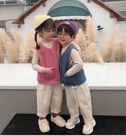 ベスト 子供服 キッズ ベビー ジュニア 女の子 男の子 フリース ボア もこもこ トップス Vネック ジップアップ 前開き 無地 シンプル カジュアル おしゃれ 可愛い 暖かい あったか 秋冬