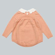 ロンパース ベビー キッズ 子供服 長袖 ニット セーター カバーオール 股下ボタン つなぎ 出産祝い プレゼント ギフト