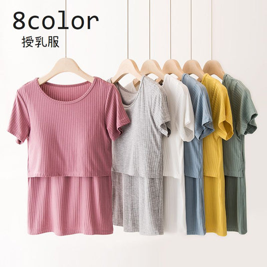 授乳服 マタニティウェア レディース トップス 半袖 Tシャツ 商品画像