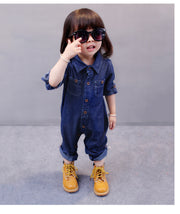 オーバーオール キッズ デニム 上下 長袖 長ズボン 男の子 女の子 子供服 おしゃれ かわいい 80cm 90cm 100cm 110cm 120cm