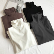 カットソー ハイネック 長袖 レディース 女性 婦人服 トップス タートルネック 無地 単色 シンプル 着回し ベーシック 大きいサイズ