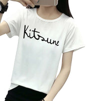 Tシャツ レディース トップス 半袖 ラウンドネック 丸首 カットソー プリント ロゴ ハート 動物 花柄 モノトーン シンプル 春夏 カジュアル 大きいサイズ