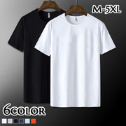 Tシャツ 半袖 メンズ 紳士用 男性 トップス カットソー ラウンドネック 無地 シンプル 定番 ベーシック 単色 インナー おしゃれ デイリー 普段使い 大きいサイズ