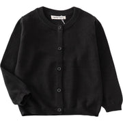 カーディガン ニット キッズ ベビー 子供用 女の子 男の子 トップス 羽織り 薄手 長袖 前開き 前ボタン ラウンドネック リブ袖 無地 単色 シンプル カジュアル 着回し力 合わせやすい お洒落 可愛い お出かけ 外出 普段使い カラバリ豊富 女児 男児 子供服