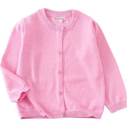 カーディガン ニット キッズ ベビー 子供用 女の子 ピンク バリエーション画像