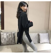 チュニック 長袖 レディース 女性 トップス Tシャツ カットソー サイドスリット ボートネック 飾りボタン 大きいサイズ 無地 単色 おしゃれ かわいい