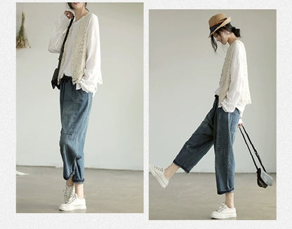 ベスト ニット 透かし編み レディース 女性 婦人服 商品画像2
