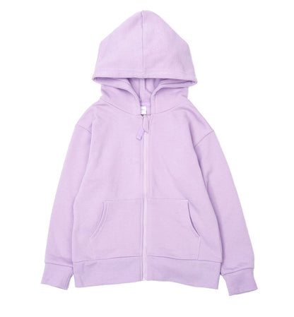 子供服 パーカー ジップパーカー 男の子 女の子 裏毛 ラベンダー バリエーション画像