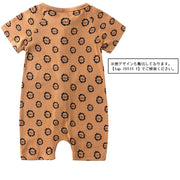 ロンパース ベビー 赤ちゃん 新生児 乳幼児 子供 子ども キッズ 女の子 男の子 女子 男子 半袖 つなぎ ラウンドネック 丸首 ファスナー ジップアップ 木のみ どんぐり 葉っぱ リーフ 恐竜 お花 アニマル 動物 キツネ クマ ギター 楽器 可愛い お洒落 子ども服