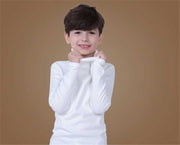カットソー タートルネック ハイネック キッズ ベビー ジュニア 女の子 男の子 トップス 長袖 無地 シンプル 定番 カジュアル 秋服 冬服 カラバリ豊富 ブラック