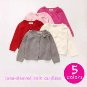 キッズボレロ キッズカーディガン ニットボレロ 子供服 キッズ服 ベビー服 女の子用 ボレロ カーディガン ニット 羽織り 羽織り物 長袖 ひとつボタン ボタン リボン 裾リブ 袖リブ リブ 無地 シンプル 可愛い かわいい お洒落 おしゃれ ガーリー きれいめ カジュアル 結婚式 入学式 パーティー 子供 こども キッズ ベビー 女の子 女児 73 80 90 100