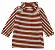 カットソー 長袖 タートルネック ボーダー柄 子供服 キッズ トップス カジュアル 定番 バイカラー 着まわし ヘビロテ ツートンカラー 女の子 男の子 女児 男児 子供用 子ども服 こども服 80cm 90cm 100cm 110cm 120cm 130cm 140cm