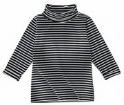 カットソー 長袖 タートルネック ボーダー柄 子供服 キッズ トップス カジュアル 定番 バイカラー 着まわし ヘビロテ ツートンカラー 女の子 男の子 女児 男児 子供用 子ども服 こども服 80cm 90cm 100cm 110cm 120cm 130cm 140cm