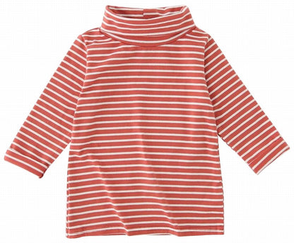 カットソー 長袖 タートルネック ボーダー柄 子供服 キッズ レンガ バリエーション画像
