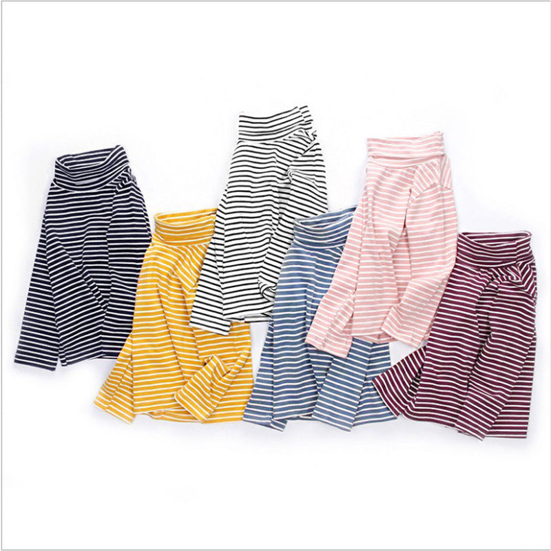 カットソー 長袖 タートルネック ボーダー柄 子供服 キッズ 商品画像3