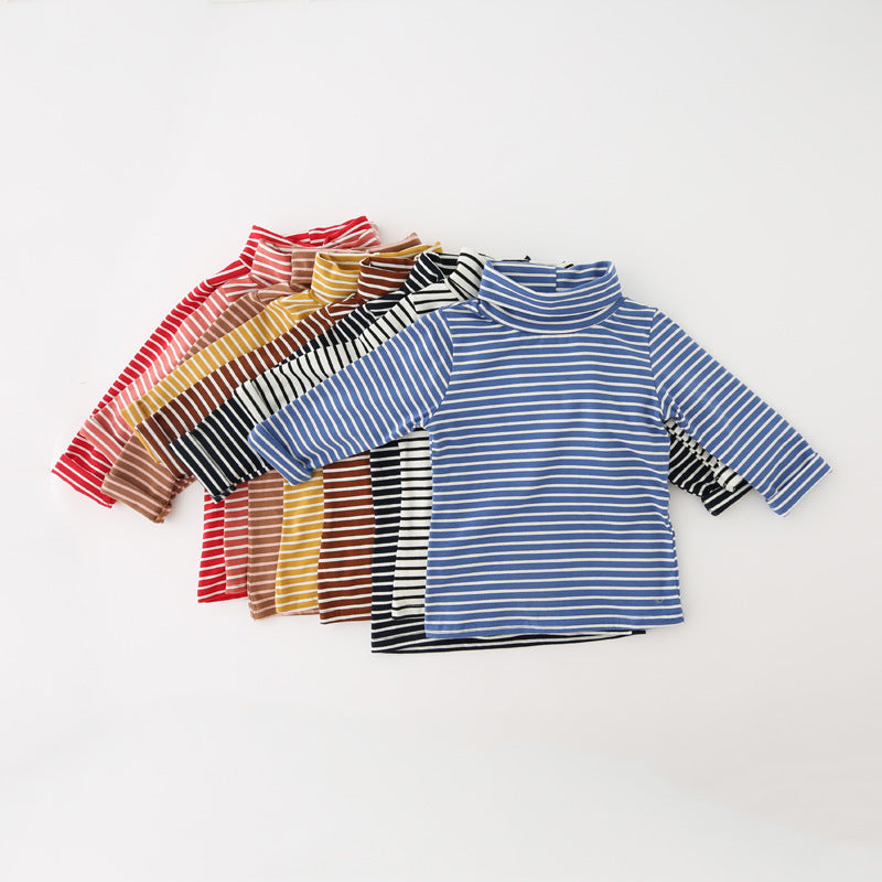 カットソー 長袖 タートルネック ボーダー柄 子供服 キッズ 商品画像4